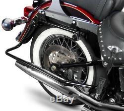 Set de sacoches rigides laterales pour Harley Dyna 08-17 Craftride avec supports