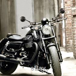 Superb moto rétroviseurs miroirsretro rond noir pour Harley-Davidson v-rod