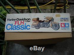 Tamiya Maquette Moto Harley Davidson FLH Classic 1/6 ème an 1980 NEUVE EN BOITE