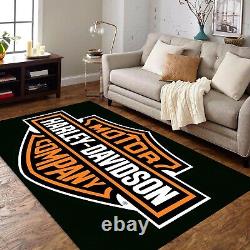 Tapis Harley Davidson, tapis Harley Davidson, tapis de moto, décoration intér