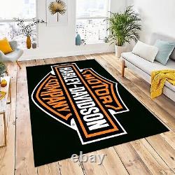 Tapis Harley Davidson, tapis Harley Davidson, tapis de moto, décoration intér