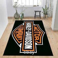 Tapis Harley Davidson, tapis Harley Davidson, tapis de moto, décoration intér