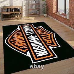 Tapis Harley Davidson, tapis Harley Davidson, tapis de moto, décoration intér