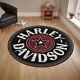 Tapis Rond Harley Davidson, Tapis Harley Davidson, Tapis Moto, Décoration