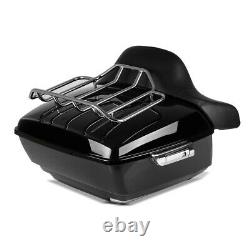 Top case King OLR pour motos custom avec grille de bagages noir Craftride
