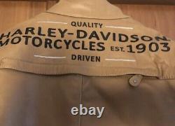 Très belle veste Moto Harley Davidson 3/4 Wheeler L cuir blouson moto Jacket