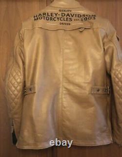 Très belle veste Moto Harley Davidson 3/4 Wheeler L cuir blouson moto Jacket