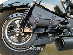 Valise Medusa Droite Sportster Roadster 48 883 Harley Davidson Cuir Moto