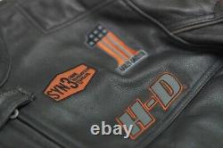 Veste de motard Harley Davidson Screaming Eagle pour homme veste de moto vintage