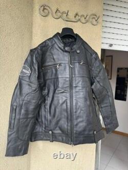 Veste en cuir Harley Davidson veste en cuir pour moto veste en cuir noir