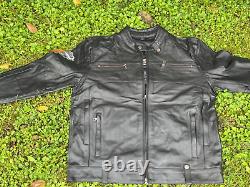 Veste en cuir Harley Davidson veste en cuir pour moto veste en cuir noir