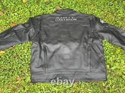 Veste en cuir Harley Davidson veste en cuir pour moto veste en cuir noir