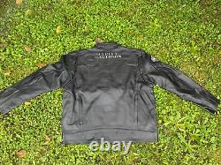 Veste en cuir Harley Davidson veste en cuir pour moto veste en cuir noir