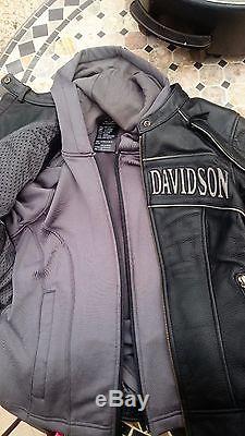 Veste moto femme Harley Davidson TS/36 noire comme neuve