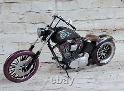 Vintage Reproduction Par Européen Finery Chaud Fonte Harley Davidson Moto Soldes