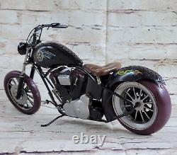 Vintage Reproduction Par Européen Finery Chaud Fonte Harley Davidson Moto Soldes