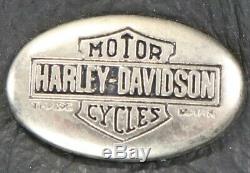 Vintage USA Hommes Harley Davidson Moto Cuir Veste 2XL Noir Basique Skins Barre